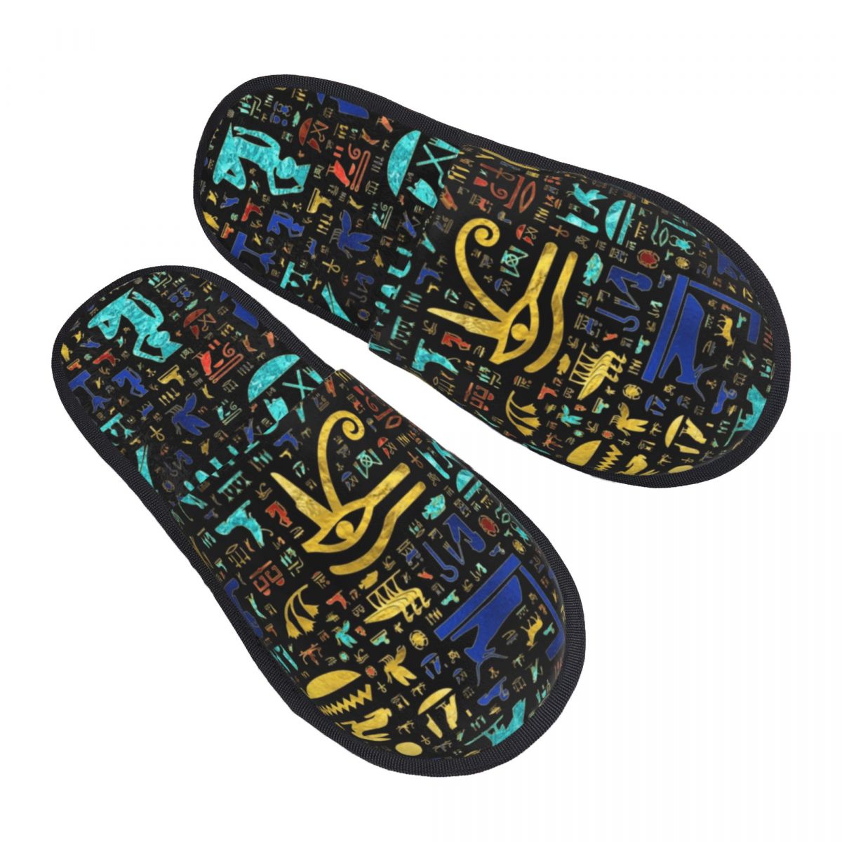 Women Shoes Egypt - Custom Ancient Egyptian Hieroglyphs Comfort Scuff