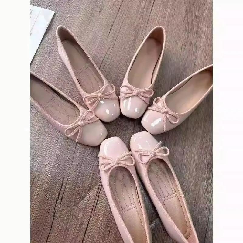 Women'S Shoes Toms - Women Ballet Flats Square Toe Bowknot
