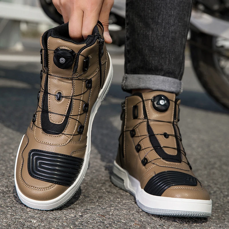 Women'S Shoes Hey Dude - Summer New Motorcycle Boots Men Women