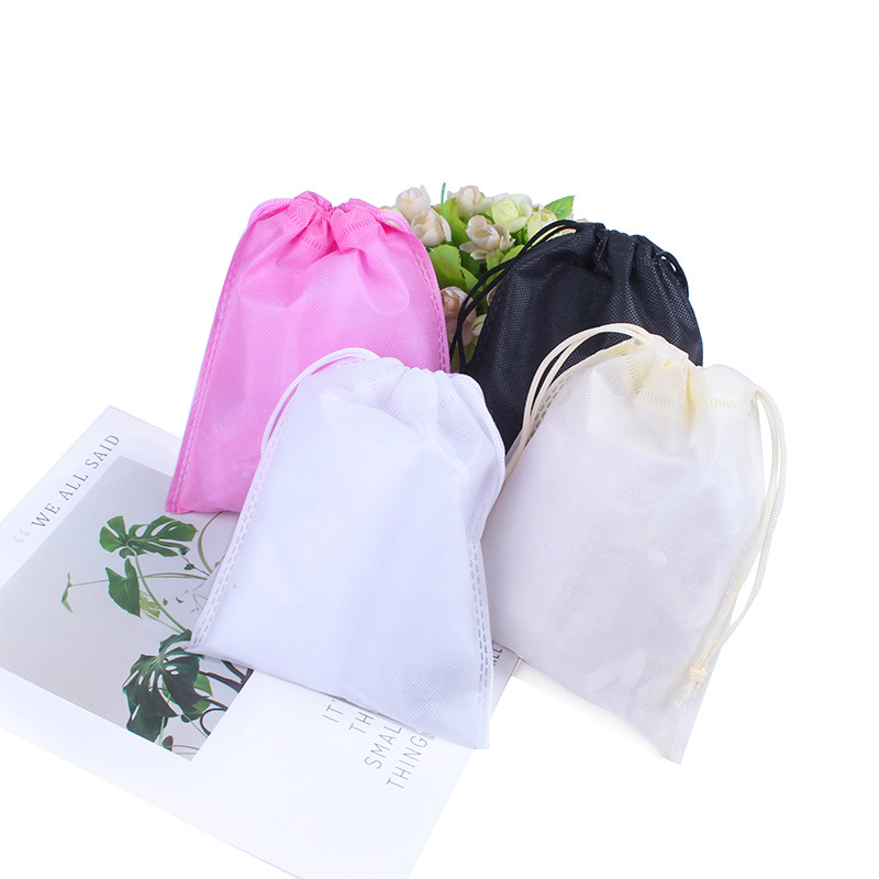Women Shoes Logo - 50pcs Large 30x40cm Non-Woven Drawstring Bags