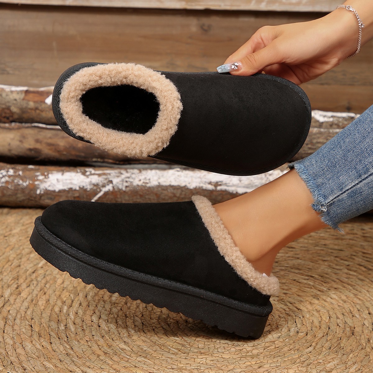 Fashion Women's Slippers Fluff - đánh giá và giá Women Shoes Boots