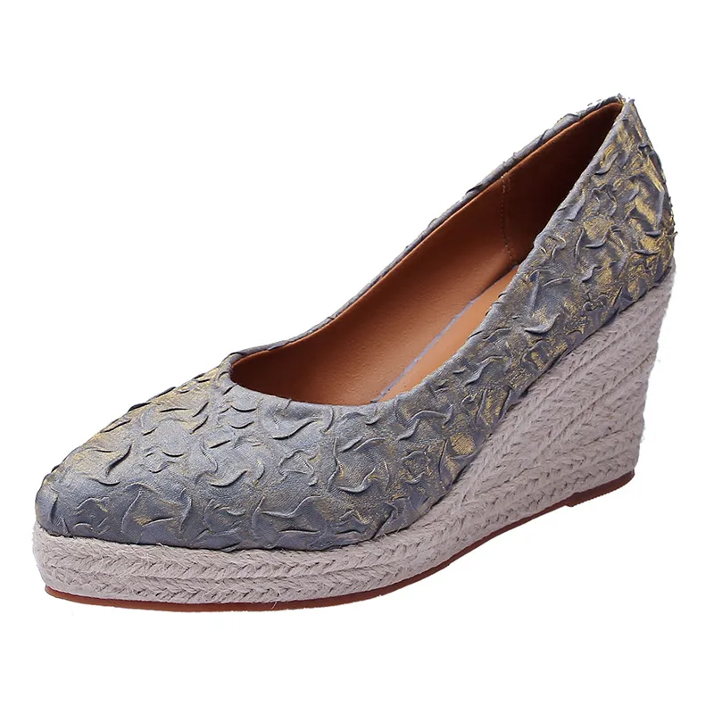 8cm Size 34-42 Breathable Comf - đánh giá và giá Espadrille Wedge Shoes