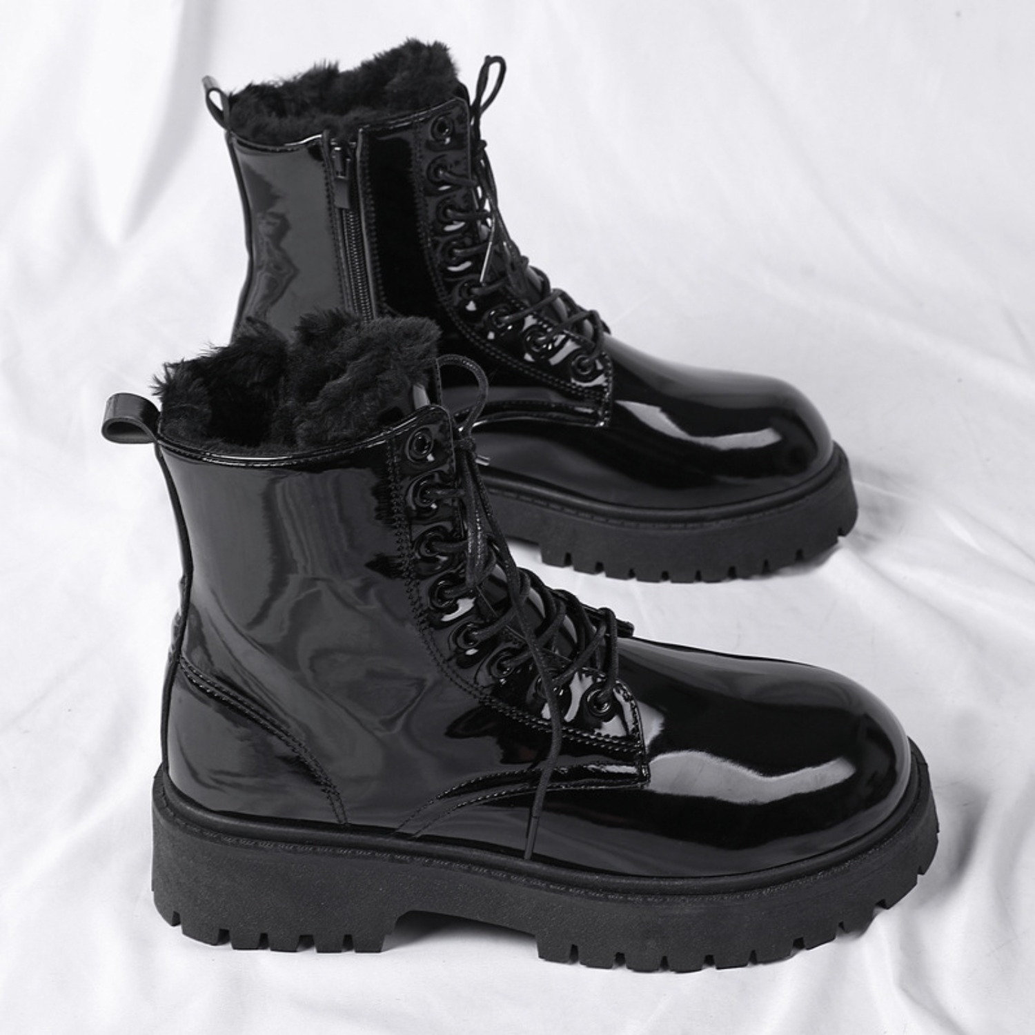 Men's warm plush high-top boot - đánh giá và giá Suede Ankle Boot