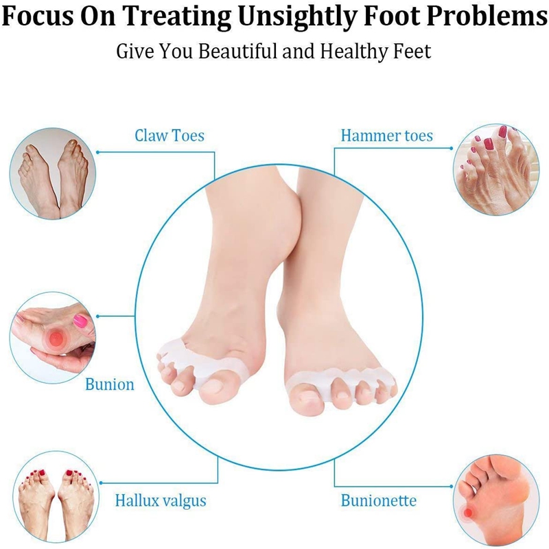 1 Pair Silicone Toe Separators - đánh giá và giá Women'S Shoes With Bunions