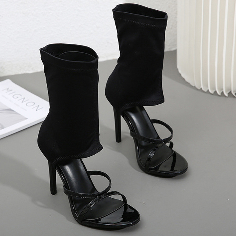 Fashion High Top Elastic Fabri - đánh giá và giá Women Shoes Boots