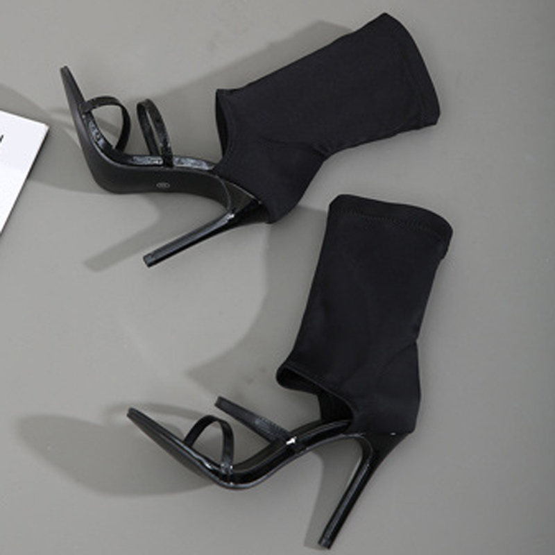 Fashion High Top Elastic Fabri - đánh giá và giá Women Shoes Boots