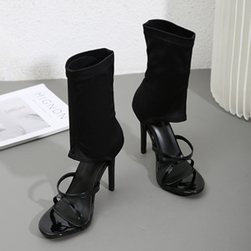 Fashion High Top Elastic Fabri - đánh giá và giá Women Shoes Boots