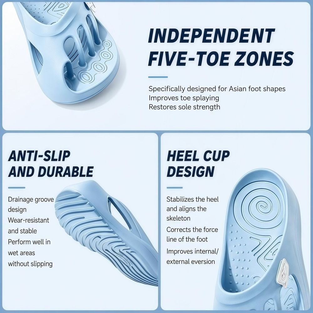 EVA Five Toe Slide Sandals Non - đánh giá và giá Women'S Shoes With Bunions