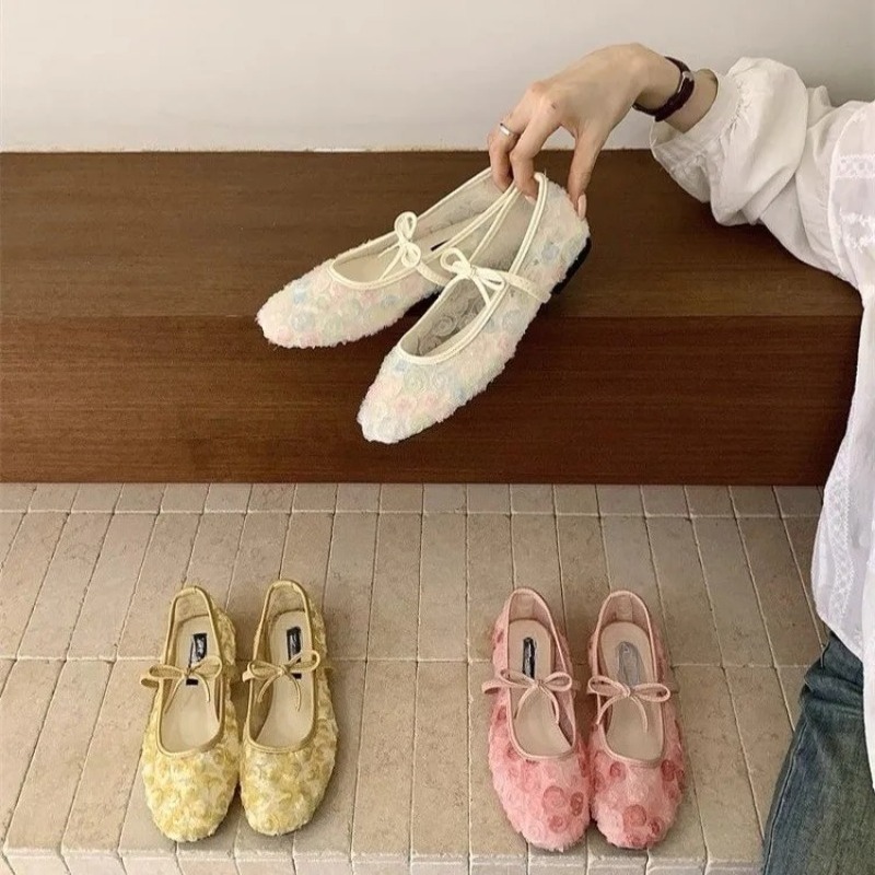 Gentle New Chinese Rose Mesh M - đánh giá và giá Women'S Shoes Toms