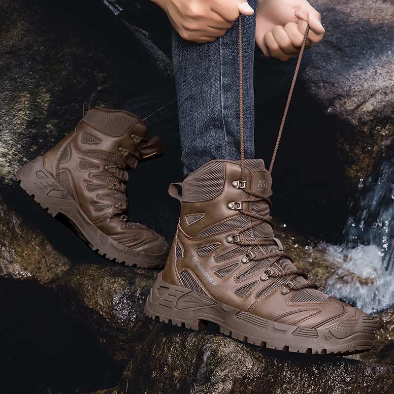 Men's Outdoor Hiking Tactical  - đánh giá và giá Suede Ankle Boot