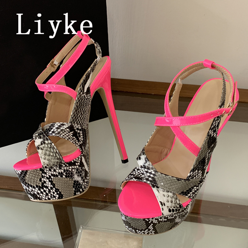 Liyke Sexy Extreme Thin High H - đánh giá và giá Leopard Print Heels