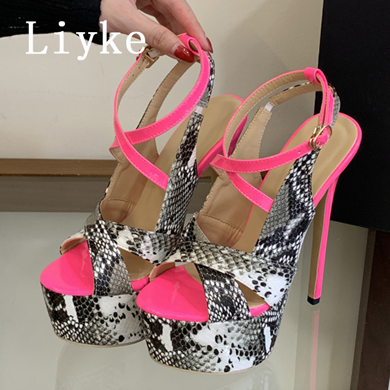 Liyke Sexy Extreme Thin High H - đánh giá và giá Leopard Print Heels